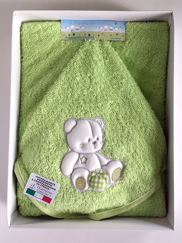 Πετσέτες μπάνιου με κουκούλα σε πορτοκαλί και πράσινο